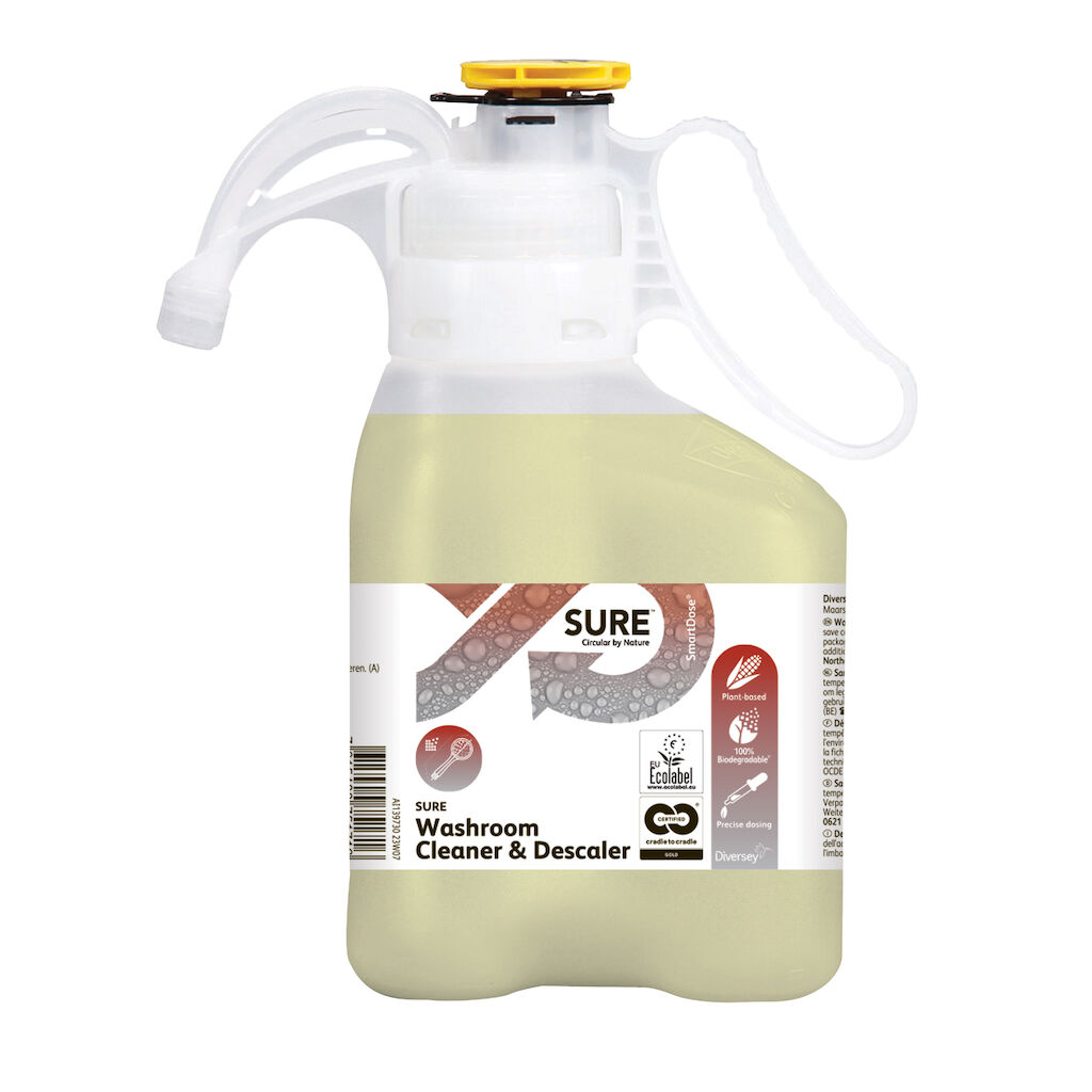 SURE Washroom Cleaner & Descaler SD 1.4L - Καθαριστικό μπάνιου καθημερινής χρήσης κατά των αλάτων σε δοσομετρικό σύστημα SmartDose®